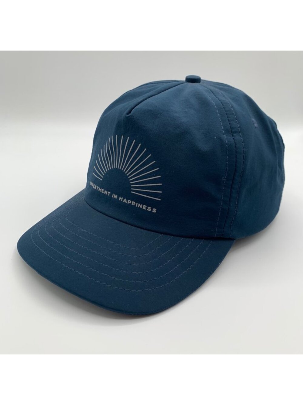 Vuori Mens Navy Blue Investment In Happiness Snaback Hat
